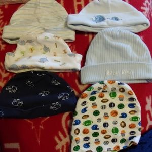 6 baby boy newborn hats